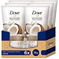 Los mejores  - Dove Aceite de Coco y Leche de Almendras Crema de Manos- paquete de 6 (75 ml x 6)